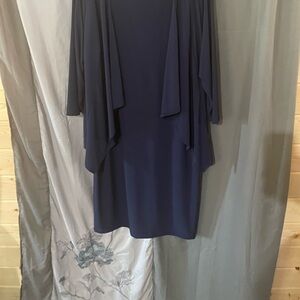 Elegant Navy Blue Women's Dress